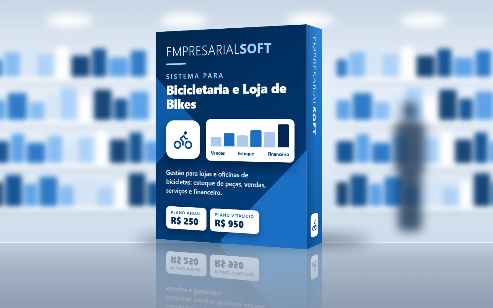 Caixa do Sistema para Bicicletaria e Loja de Bikes