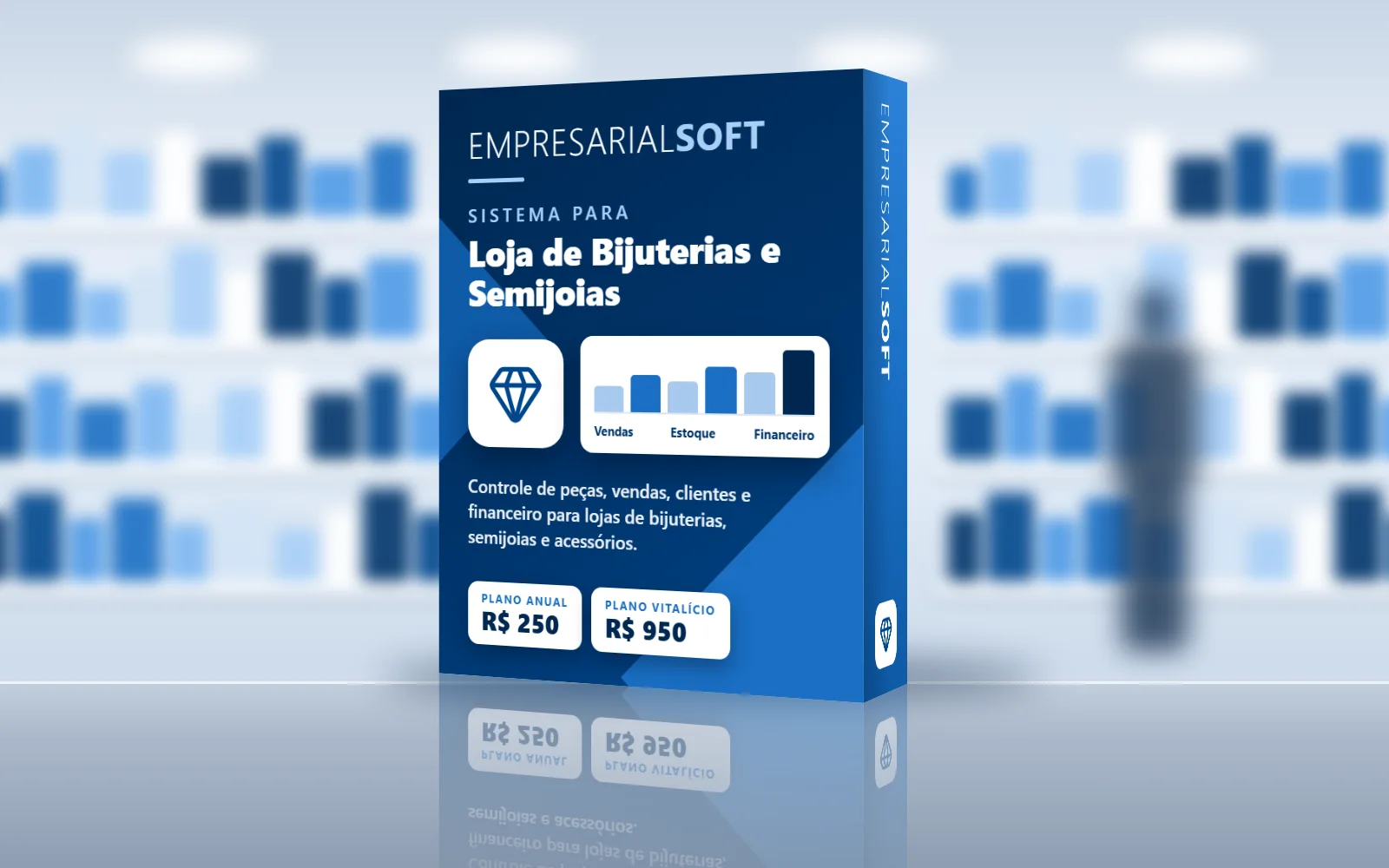 Caixa do Sistema para Loja de Bijuterias e Semijoias