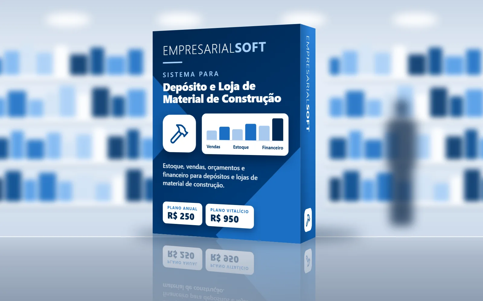 Caixa do Sistema para Depósito e Loja de Material de Construção
