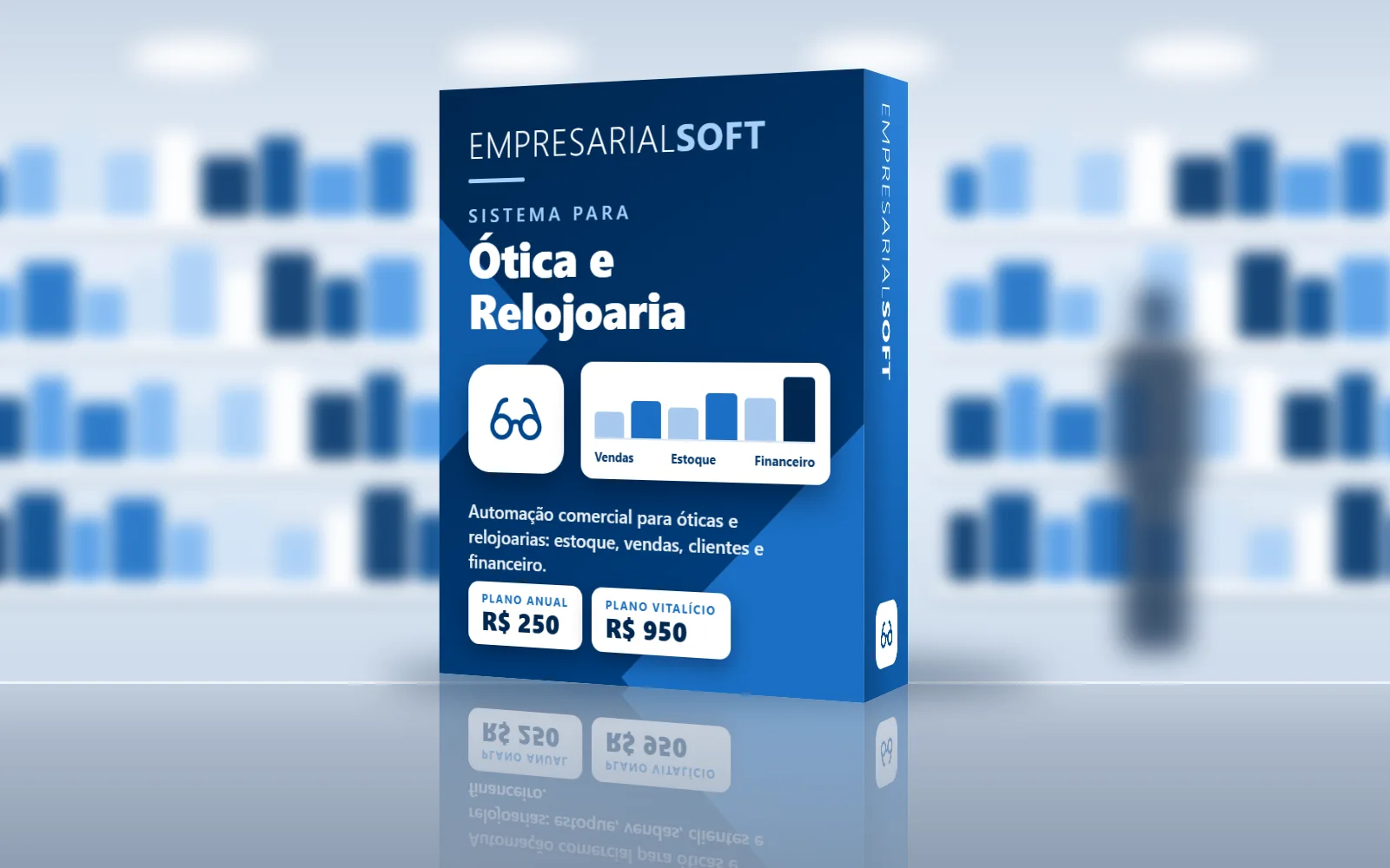 Caixa do Sistema para Ótica e Relojoaria