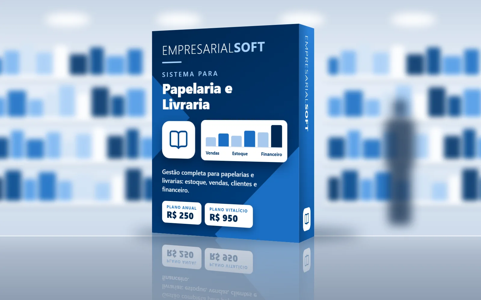 Caixa do Sistema para Papelaria e Livraria